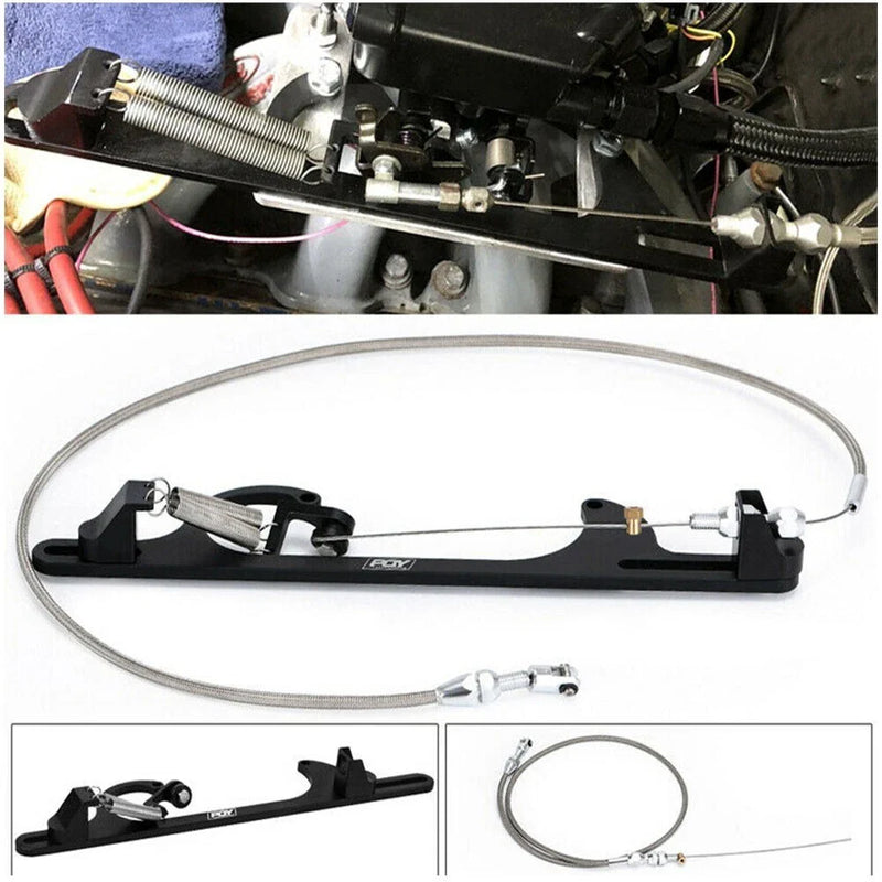GM LS Engine 4.8 / 5.3 / 6.0L Throttle Cable Kit Stainless Steel (1999-2007)