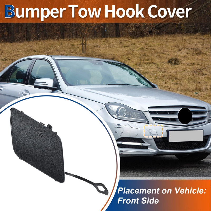 Mercedes-Benz Front Car Bumper (2012-2018) - Tenorite Grey Tow Hook Cover