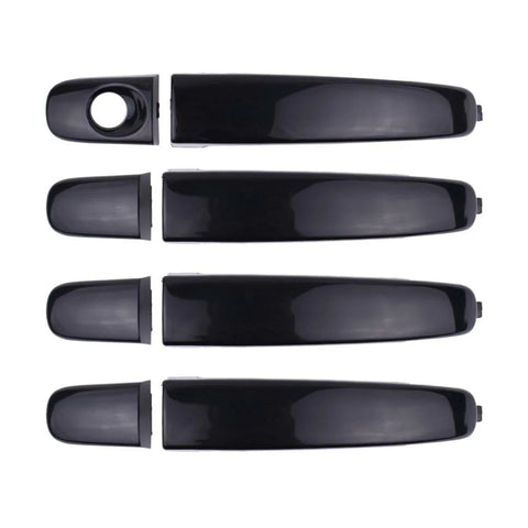 Exterior Door Handle Gloss Black Set 4 Fits Ford Ranger Mazda BT-50 2012-18 D06