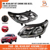 Holden Colorado, Trailblazer E-MARK DRL Headlight Lamp Chrome Trim (17-23)