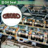 Make Model Oil Seal 22x45x7mm Rotary Shaft Seal FKM Rubber Brown 5 Pcs