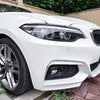 BMW F22 F23 M Sport (2014-2021) Black 2 x Headlight Eyelid Covers