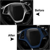 Chevrolet Corvette C7 (2014-2019) Blue Suede Steering Wheel Cover