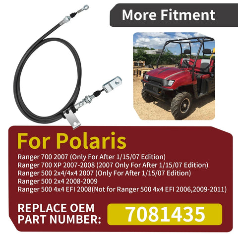 Polaris Ranger 500 700 2x4 4x4 XP Parking Brake Cable (2007–2009)