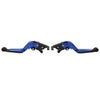 Yamaha TMAX 500 530 560 CNC Blue Extendable Brake Clutch Levers (2001-2023)