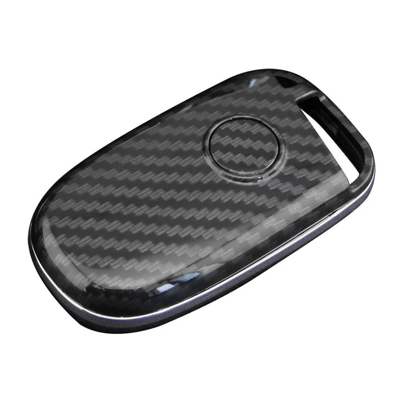 Dodge Charger, Jeep Cherokee Carbon Fiber Style Key Fob Case Cover (2011-2023)