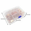 Office School Stationery 500 x Binder Clips Paper Clips Push Pins Set