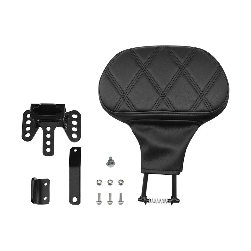 Harley Touring Road King Glide Driver Backrest Pad Bracket Mounts
