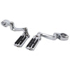 Highway Bars 32mm Footpegs 360° Adjustable Long Mount Clamp 1-1/4in