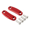 Kawasaki ZX-10R Red Rearview Mirror Block Off Base Plates Cover (2011-2015)