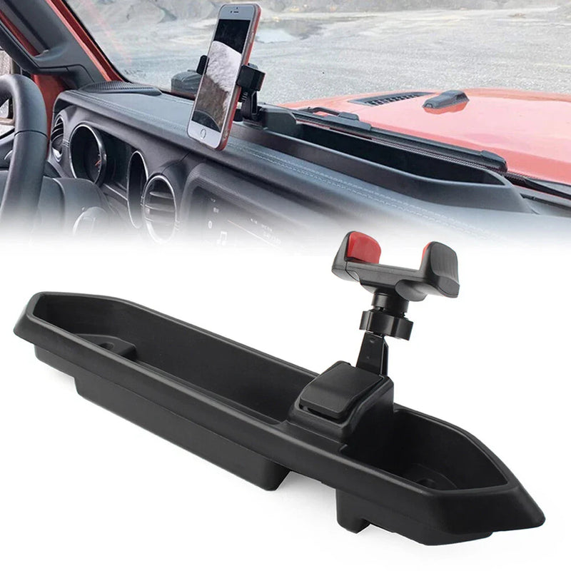 Jeep Wrangler JL Dash Tray Phone Holder with Storage Box (2018-2023)