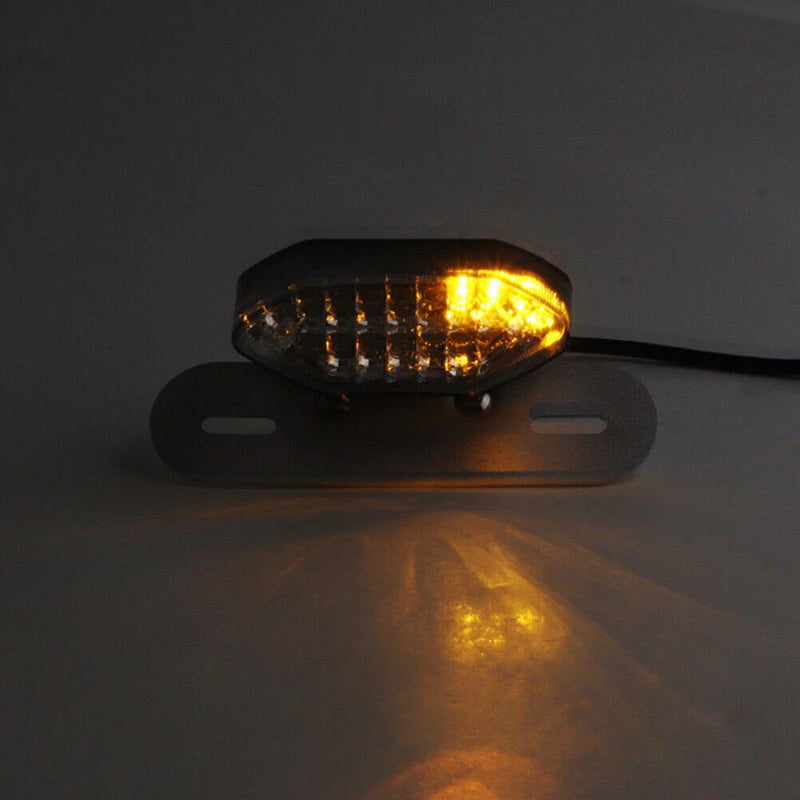 Car 1x Smoke Lens 16 LED Turn Signal Brake License Plate Tail Light