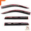 Nissan Navara Ute Black Wind Deflector Visor Shield (2015-2021)