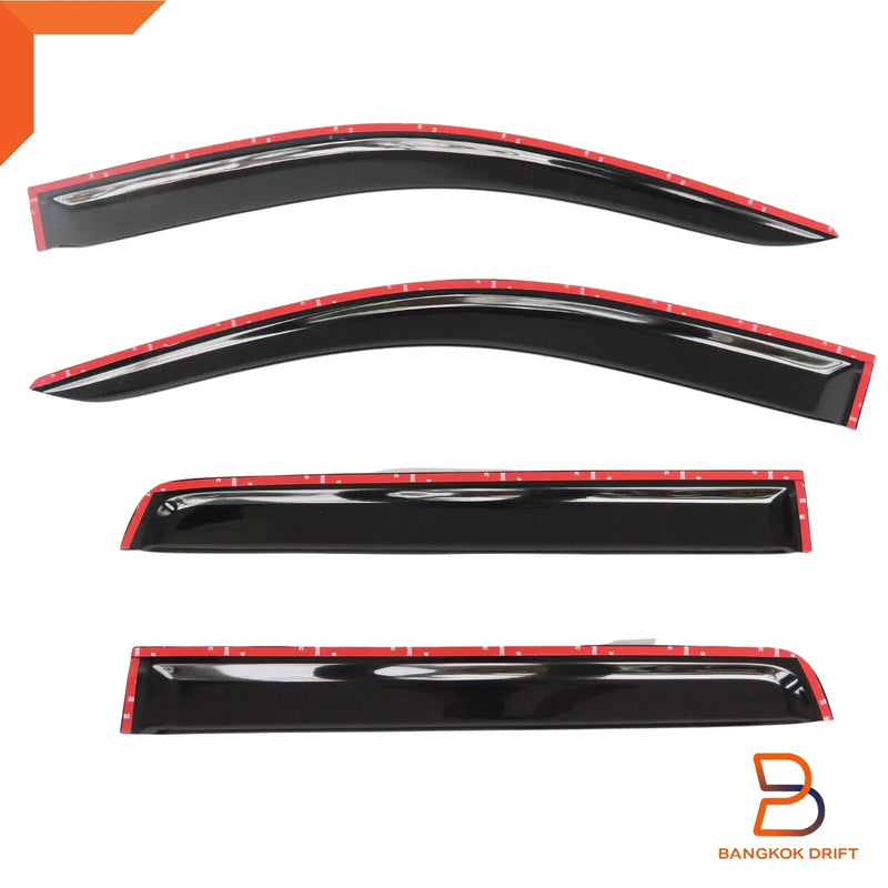 Nissan Navara Ute Black Wind Deflector Visor Shield (2015-2021)