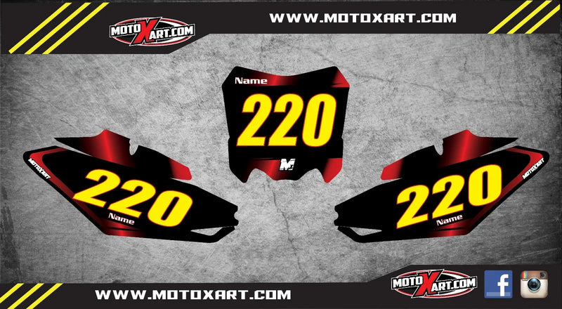 Honda CRF 450 Decals Stickers Custom Number Plates (2013-2016)