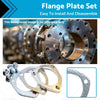 Universal 3" Exhaust Flange Plate Gasket 3 Bolt Stainless Steel