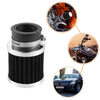 Honda & Yamaha Motorcycles Silver Tone Universal Air Filter 28mm-48mm