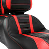 Harley Street Glide Black Red Driver Passenger Seat Backrest (2014-2023)