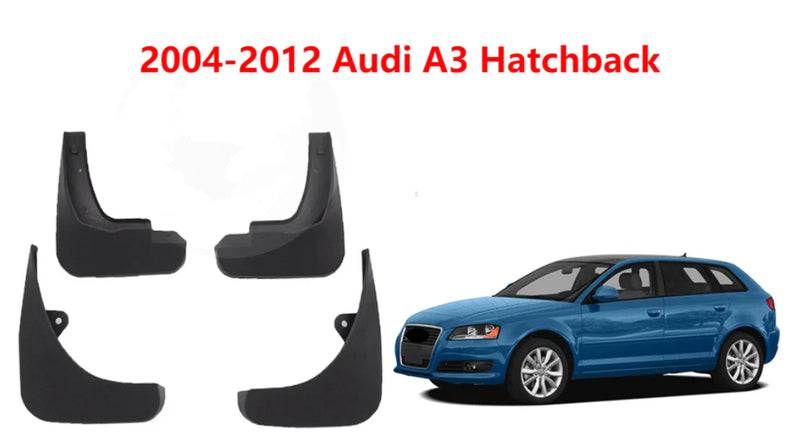 Audi A3 Hatchback Mud Flaps Splash Guards (2004-2012)