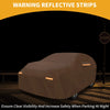 Toyota Sienna Orange Cotton with Zipper Car Cover Waterproof All Weather