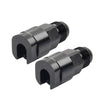 Car Black 6AN Male to 3/8" Quick Disconnect EFI Fuel Rail Adapter