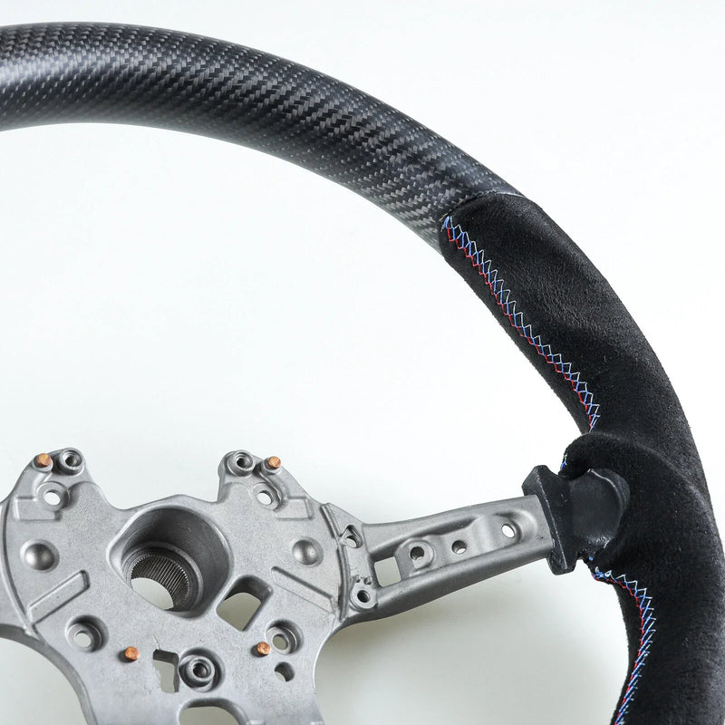 BMW F10 F11 F07 F12 F13 F06 F01 F02 Steering Wheel Matte Carbon Suede (2010-2017)