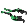BMW R1200GS R1250GS CNC Green Extendable Brake Clutch Levers (2013-2020)