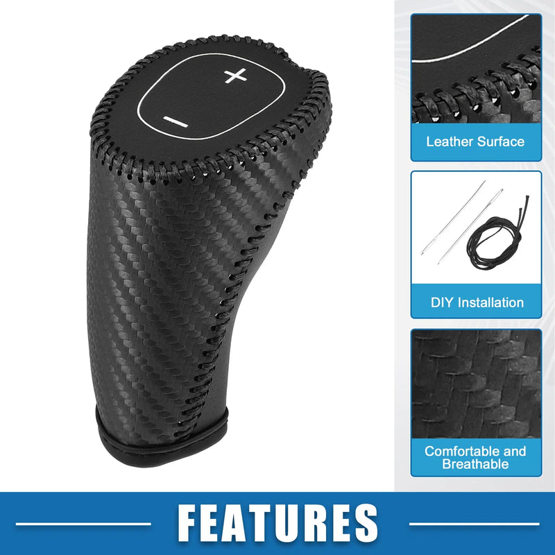 Chevy Equinox Carbon Fiber Pattern Black Gear Shifting Knob Cover Trim