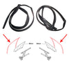 Honda Civic Sedan DX 1991-1995 Front Door Glass Run Channel Seal