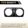 Jeep Carbon Fiber Black Rear Air Vent Armrest AC Outlet Panel Cover (N/A)