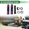 Grips / 7/8" 22mm / Motorcycle Hand Grips Cover Kit Black Purple Rhombus