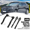 Lincoln MKX, Ford 4 x Front Inner Outer Tie Rod End Link Kit (2007-2015)