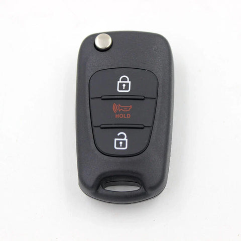 KIA Soul Cerato Rio Remote Flip Entry Key Fob Case Shell Uncut Blade Fit