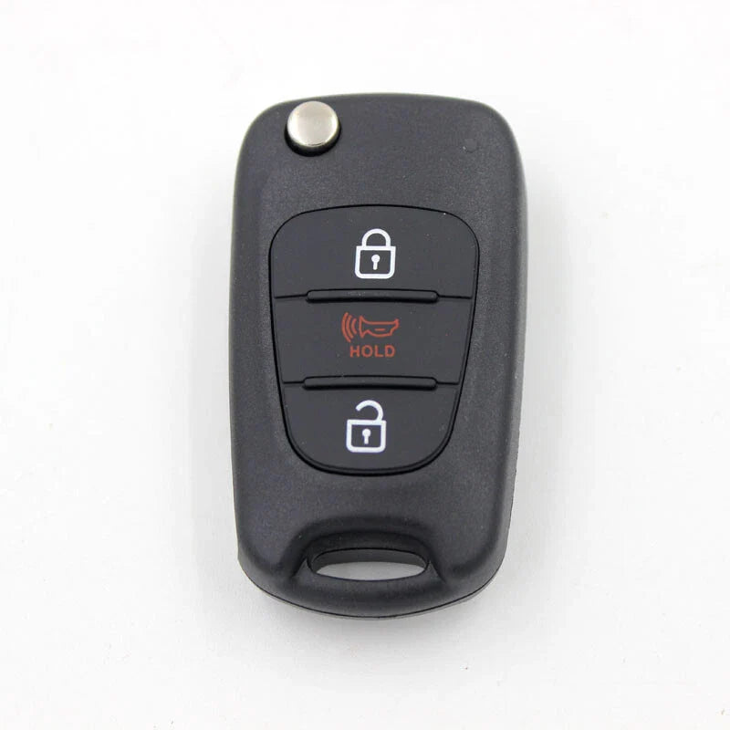 KIA Soul Cerato Rio Remote Flip Entry Key Fob Case Shell Uncut Blade Fit