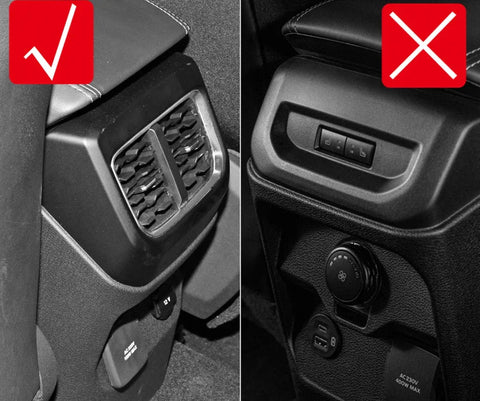Ford Ranger Carbon Fiber Rear Air Vent Outlet Lid Cover (2023)