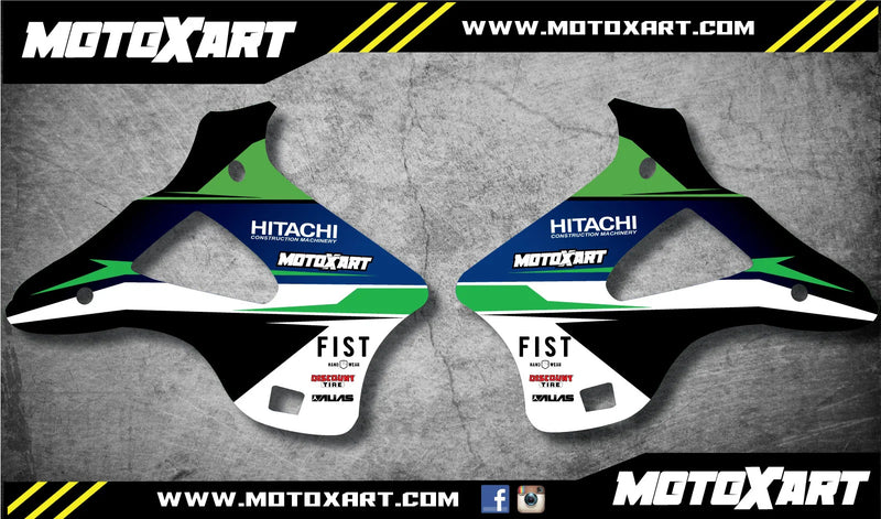 Kawasaki KX 125 Radiator Decals (1994-1998)