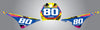 Yamaha PW 80 Custom Neon Style Number Plates & Stickers