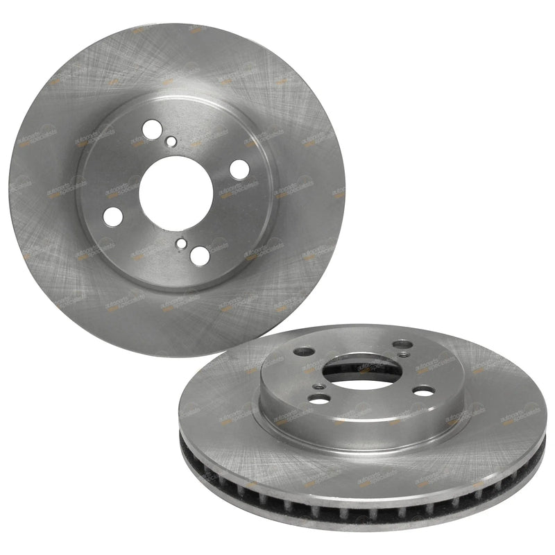 Toyota Corolla ZZE122 4cyl 1.8L 2 x Front Disc Brake Rotors (2001–2007)