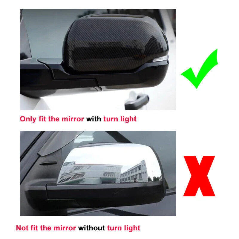 Toyota Tundra Carbon Fiber OX Horn Side Mirror Cover Trim (2022–2024)
