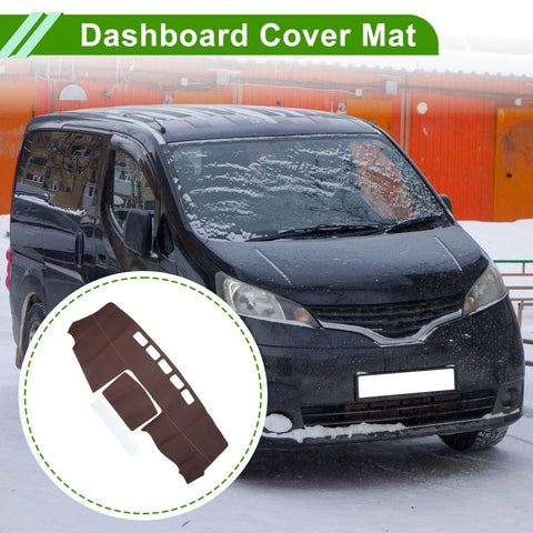 Nissan NV200 (2010-2016) - Brown Carpet Dashboard Cover Mat