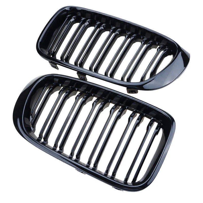 BMW X3 F25, X4 F26 Gloss Black Front Kidney Grille (2014-2017)