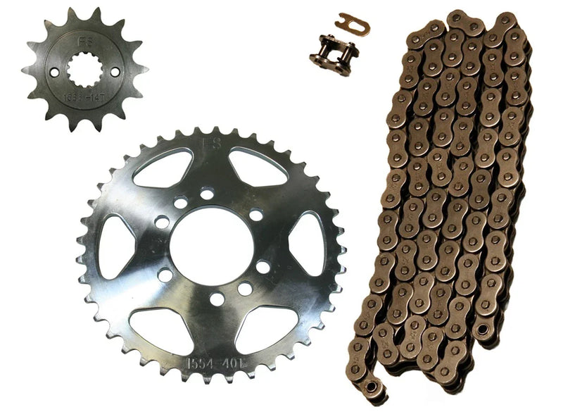 Kawasaki KFX400 Natural 520x98 O-Ring Chain 14/41 Sprockets (2003–2006)