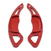 VW Golf 7, Polo Carbon Fiber Red Steering Wheel Paddle Shifter Extensions (2013-2023)