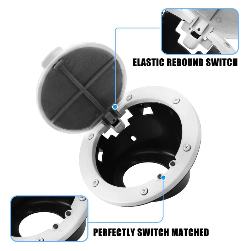 Jeep Wrangler White Aluminum Alloy Gas Fuel Tank Cap Cover (2007-2018)