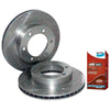 Hilux 4x4 KUN25 KUN26 GGN25 Brake Pads 2 Front Slotted Disc Rotor