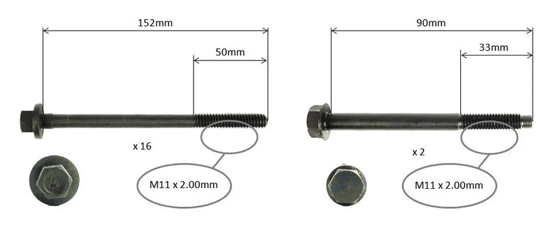 HOLDEN COMMODORE VE VF 3.0L LF1 LFW SIDI CYLINDER HEAD BOLT SET