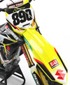 Suzuki RM 125 (2001-2016) FIRE STYLE Decals Custom Graphics Full Kit
