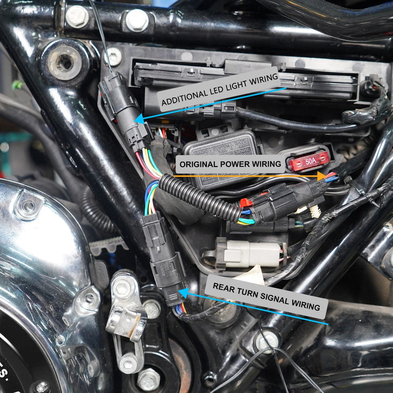 Harley Road Glide, Road King, Street Glide Y-Light Harness (2015-2023)
