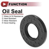 Rotary Shaft Seal 30x62x7mm Oil Seal Nitrile 70 Durometer Rubber Black 5 Pcs