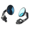 Dirt Bike Bobber Cafe 7/8" Handlebar Bar End Rearview Mirrors